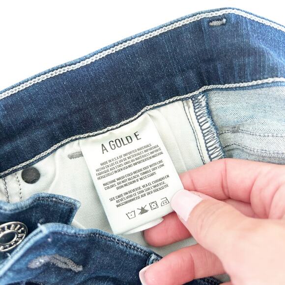 Agolde High Waisted Skinny Jeans Sz 27 - Picture 3 of 5